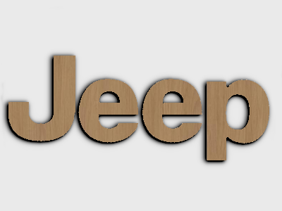 Jeep eyewear brand wood mounted plaque link