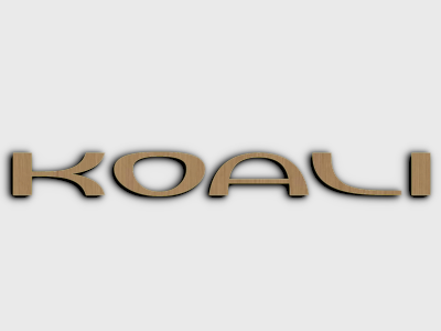 Koali eyewear brand wood mounted plaque link