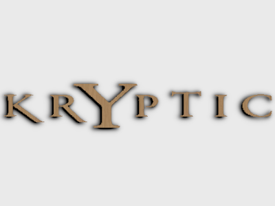 Kryptic eyewear brand wood mounted plaque link