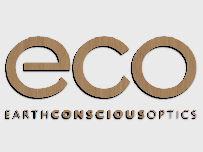 eco earth conscious optics brand wood mounted plaque link