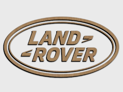 Land Rover eyewear brand wood mounted plaque link