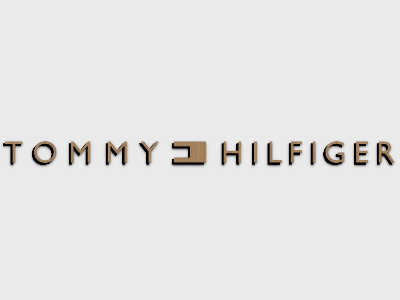 Tommy Hilfiger brand wood mounted plaque link