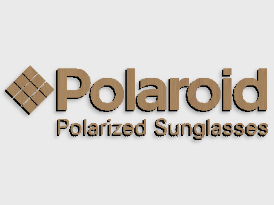 polaroid eyewear brand wood mounted plaque
